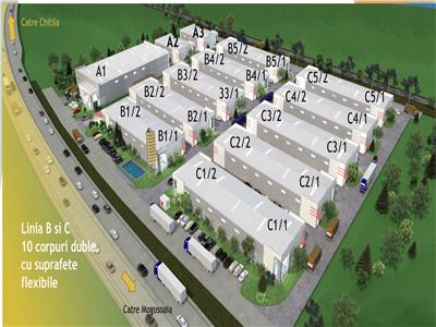 Inchiriere depozit/hala/spatiu industrial Mogosoaia - Chitila, ILFOV